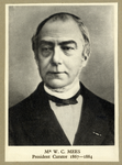 105671 Portret van mr. W.C. Mees, geboren 1813, president curator van de Utrechtse hogeschool (1867-1884), overleden ...